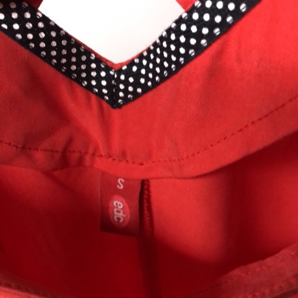 Esprit Modal Red Wrap Crossed Back MIDI Dress - Picture 7 of 8